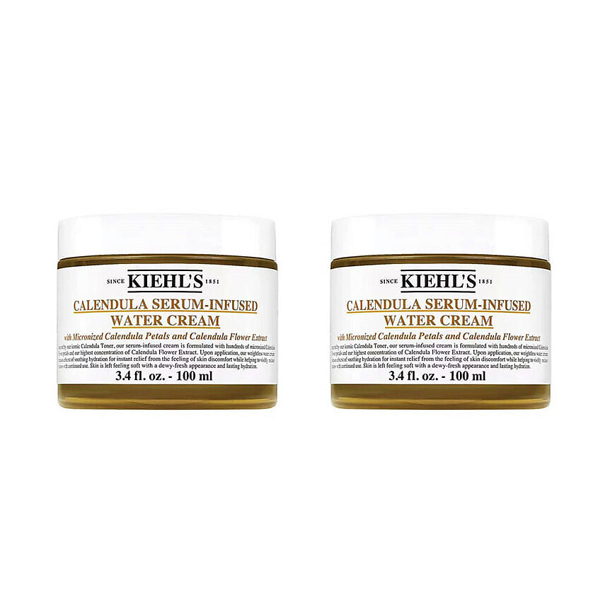 Изображение товара Kiehl's Calendula Serum-Infused Water Cream легкий увлажняющий крем 2х100 мл