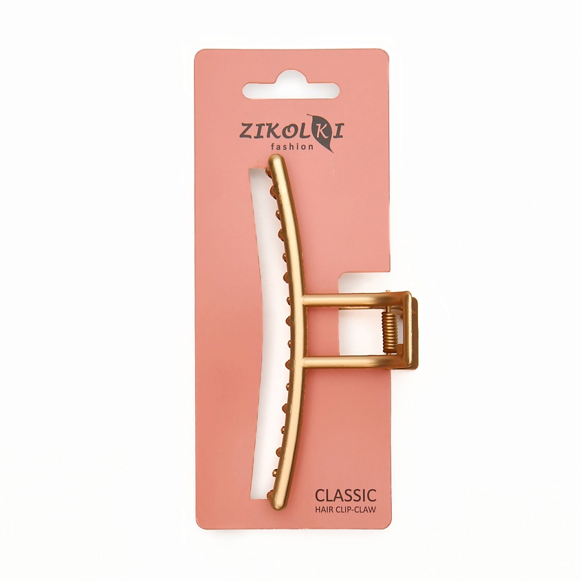 Изображение товара ZIKOLKI STORE Заколка краб аксессуар для волос золотой большой крабик, 1 шт.