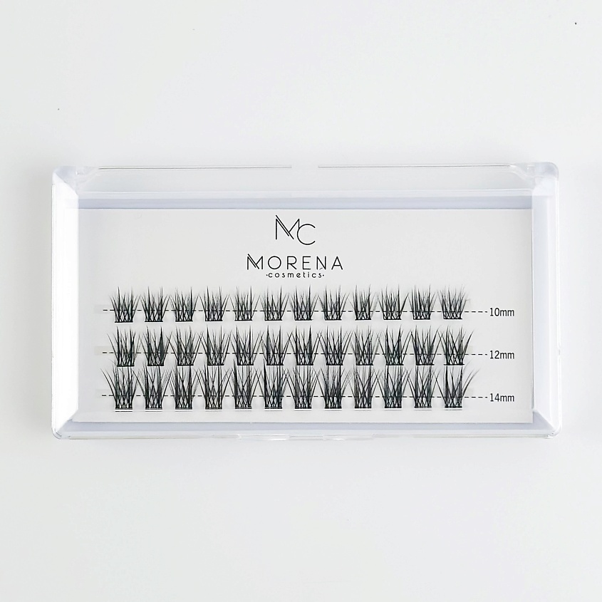Изображение товара MORENA COSMETICS Накладные ресницы пучки многоразовые набор Лучики mix, 1 шт.