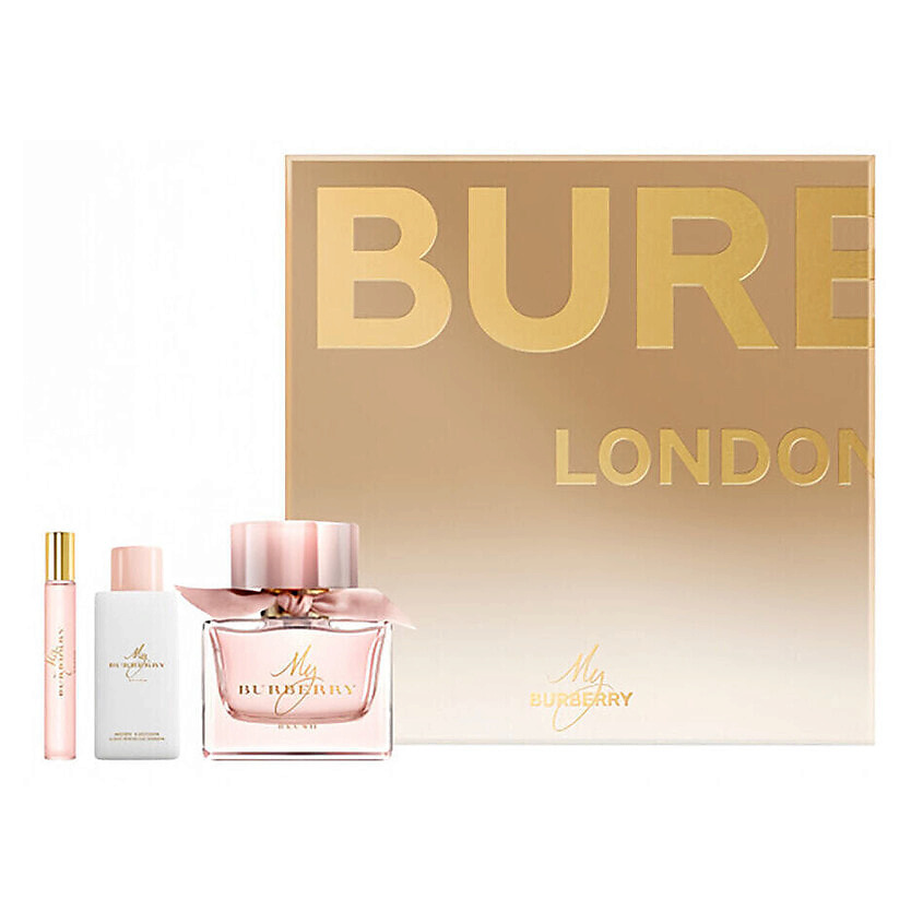 Изображение товара BURBERRY Набор My Burberry Blush: Парфюмерная вода + Лосьон для тела + Подарочная коробка, 90 мл + 75 мл + 7,5 мл