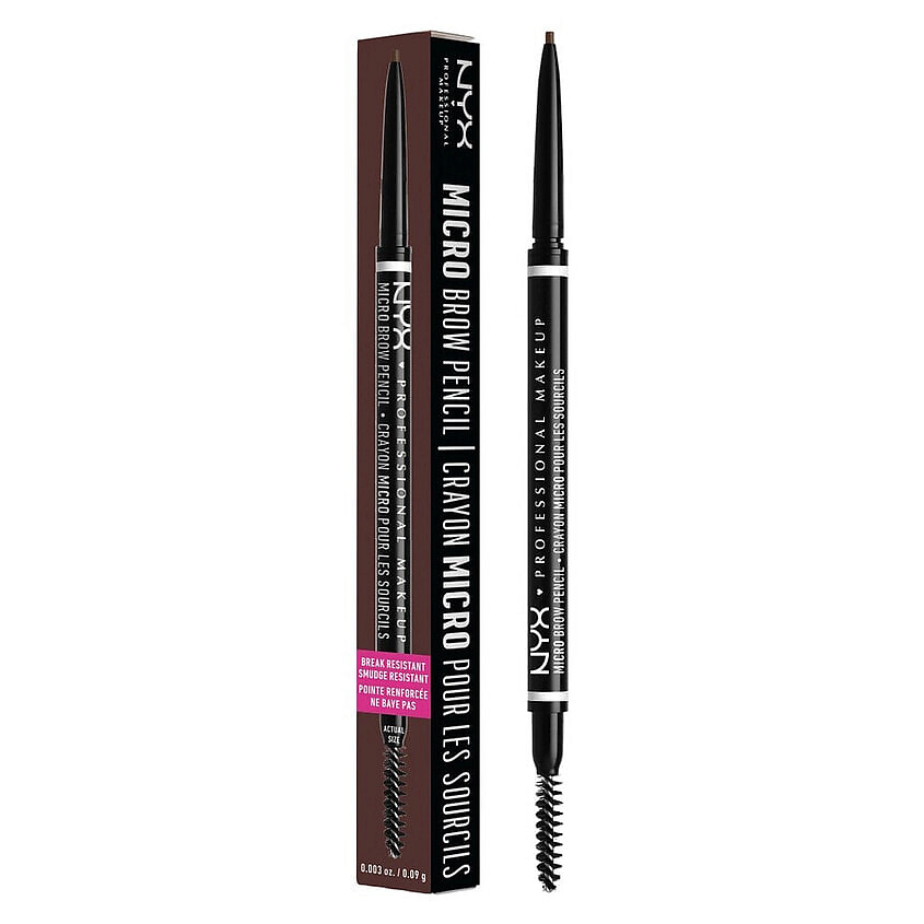 Изображение товара NYX PROFESSIONAL MAKEUP Ультратонкий карандаш для бровей Micro Brow, Brunette