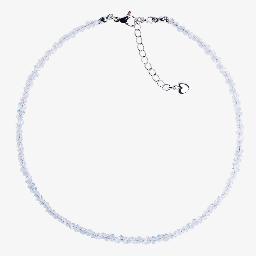 Изображение товара HIGHER-AURA Чокер из прозрачного алмазного стекла, 36 см, цвет опал