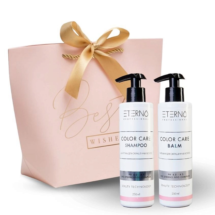 Изображение товара ETERNO Подарочный набор по уходу за волосами "Магия цвета", 250мл + 250мл