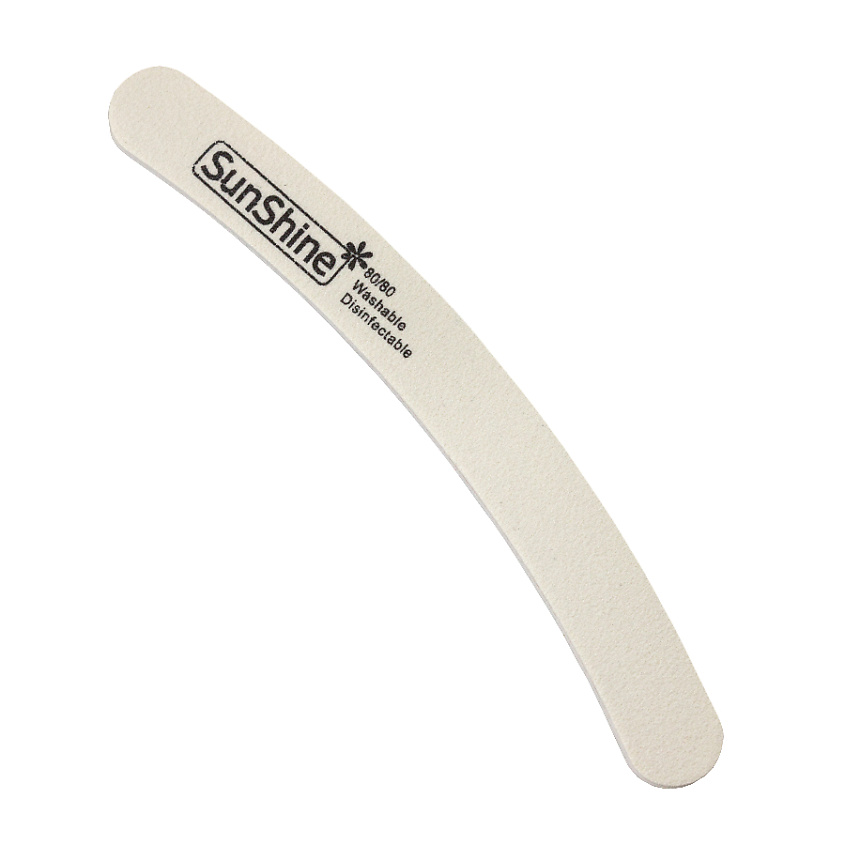 Изображение товара SUNSHINE Набор пилок WHITE бумеранг 80/80 C10WT для маникюра