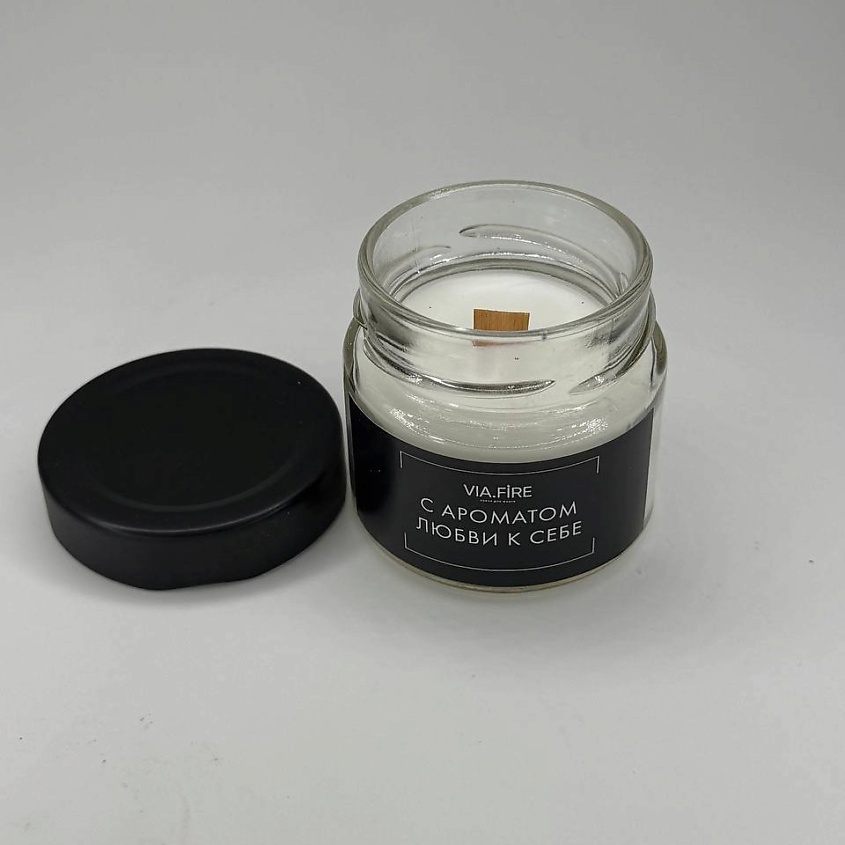 Изображение товара VIA.FIRE Свеча ароматическая с ароматом любви к себе, 100