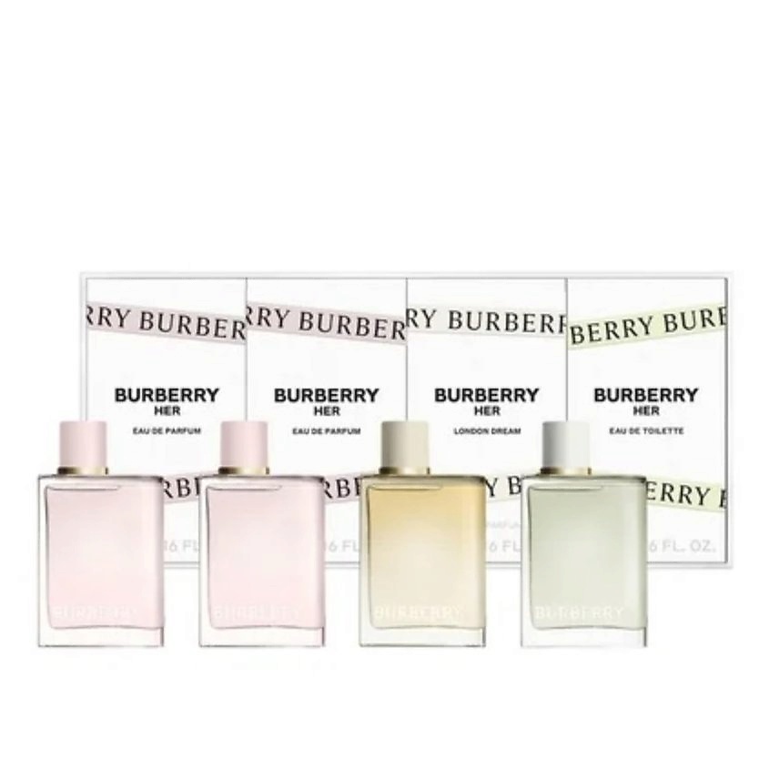 Изображение товара BURBERRY Набор миниатюр: Парфюмерная вода Her + Туалетная вода Her + Парфюмерная вода London Dream, 5 мл + 5 мл + 5 мл + 5 мл
