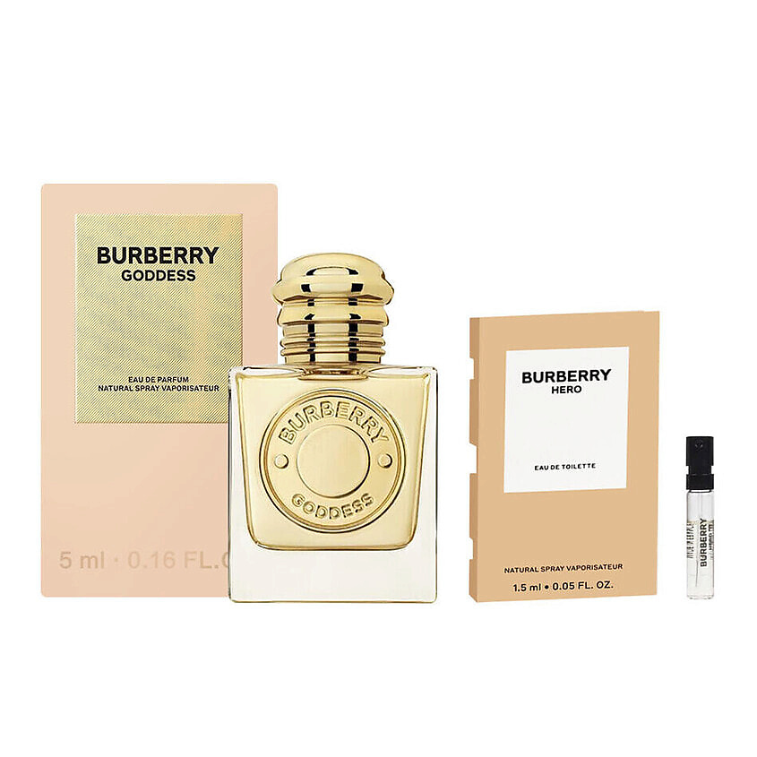 Изображение товара Набор парфюмерной воды Goddess и туалетной воды Hero Burberry 5мл+1,5мл миниатюра женский