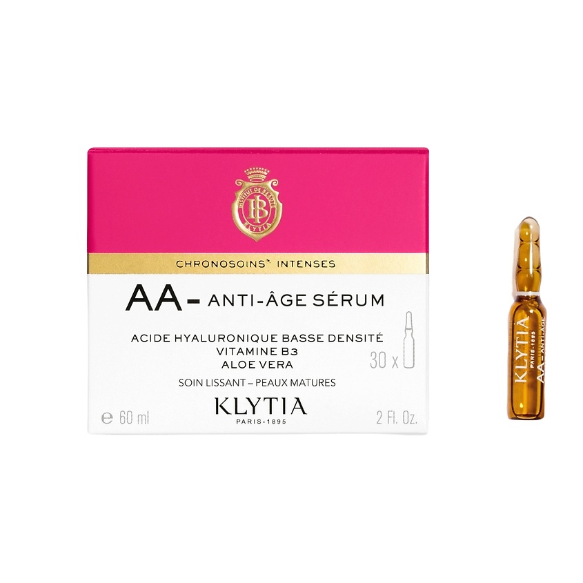 Изображение товара KLYTIA Сыворотка для лица антивозрастная Skin Care Aa-Anti-Age Serum, 30 мл + 30 мл