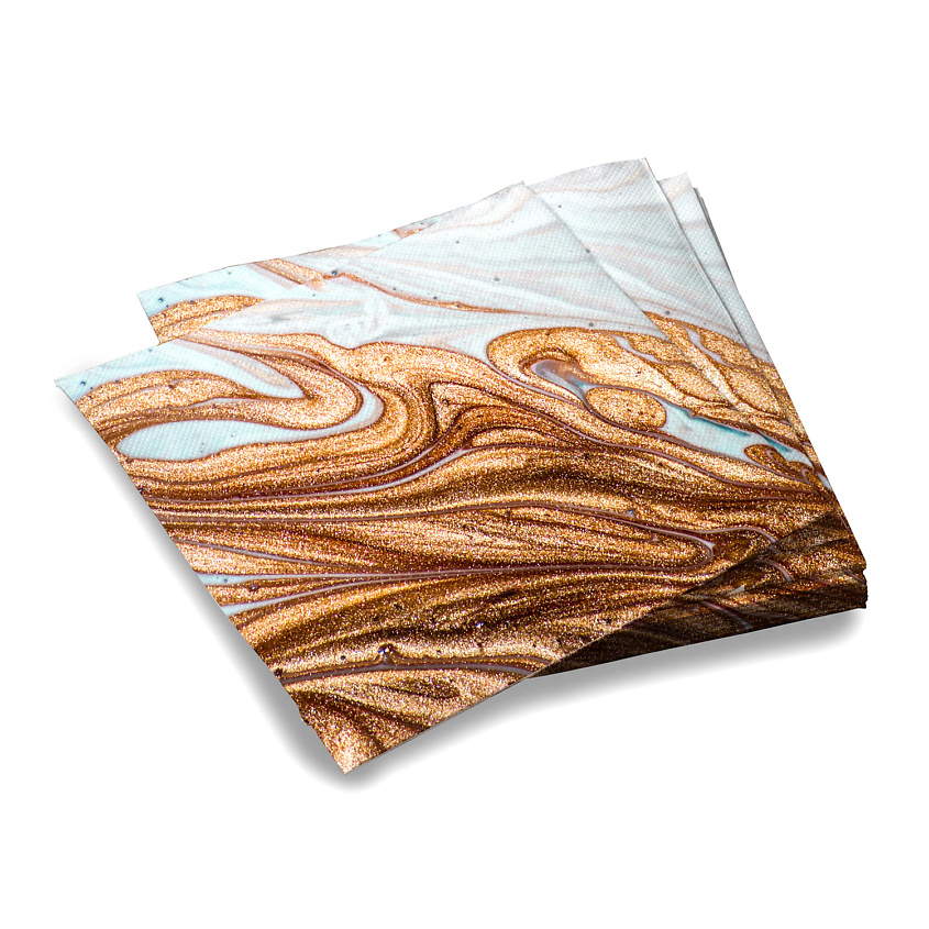 Изображение товара ND PLAY Салфетки бумажные трехслойные Смола серая, 33*33 см, 1 шт.