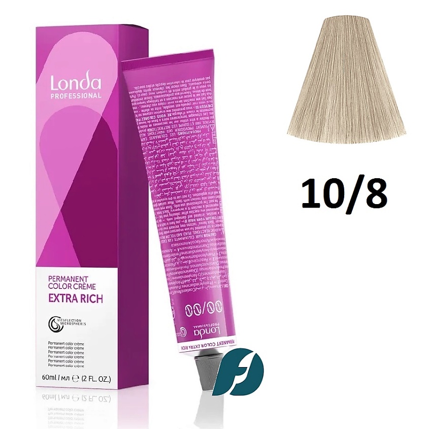 Изображение товара Стойкая крем-краска для волос LONDA PROFESSIONAL Permanent Color 10/8 яркий блонд жемчужный