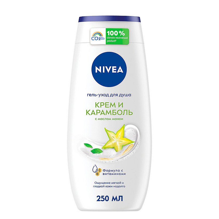 Изображение товара NIVEA Гель-уход для душа Крем и Карамболь, 250 мл