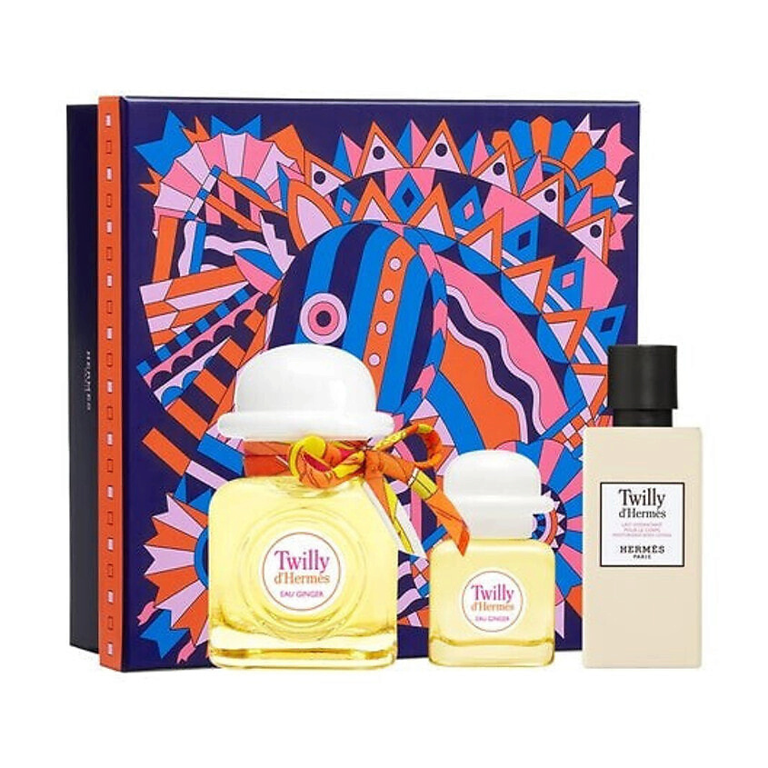 Изображение товара HERMES Набор Twilly d'Hermes Eau Ginger: Парфюмерная вода + Лосьон + Миниатюра, 50 мл + 7.5 мл + 40 мл