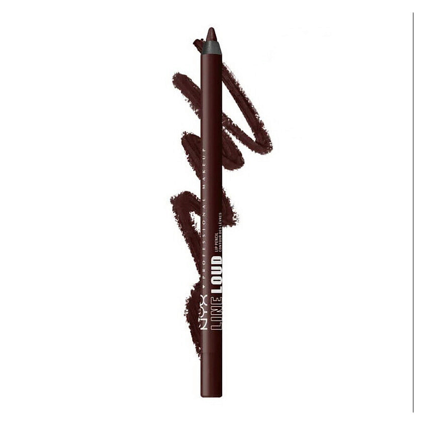 Изображение товара NYX PROFESSIONAL MAKEUP Карандаш для губ Line Loud Vegan Longwear Lip Liner, 35 - No Wine-ing