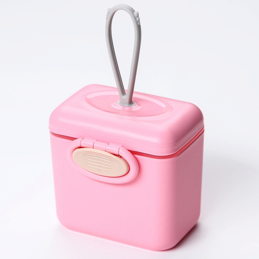 Изображение товара MUM&BABY Контейнер для хранения детского питания, 150 мл., с ложкой, цвет розовый