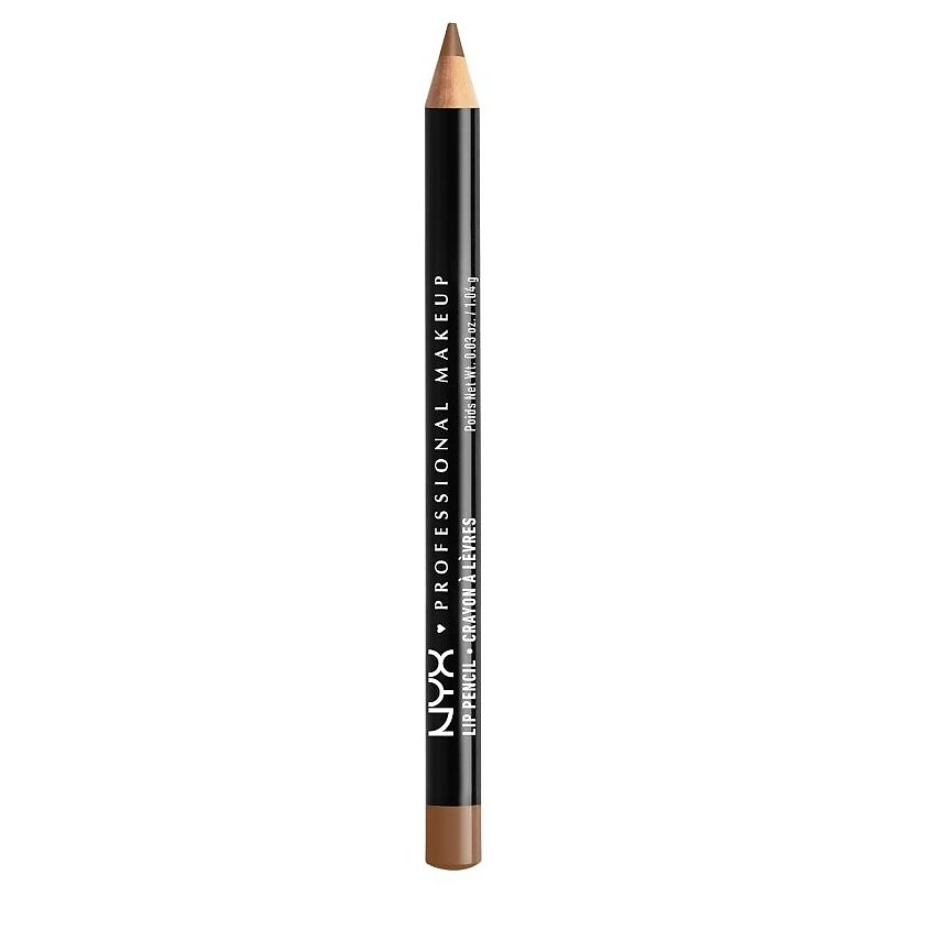 Изображение товара Карандаш для губ NYX Slim Lip Pencil 802 Brown профессиональный макияж губ