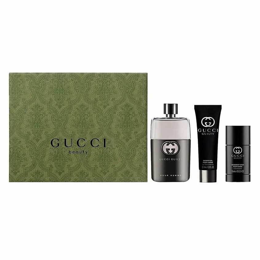 Изображение товара Парфюмерный набор Gucci Guilty Pour Homme 90 мл + 50 мл + 75 мл для мужчин