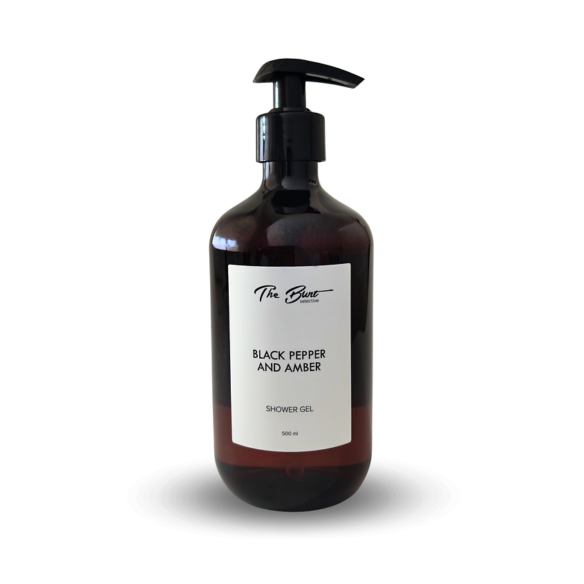 Изображение товара Гель для душа Black Pepper and Amber 500 мл от BUNT натуральный уход без SLS