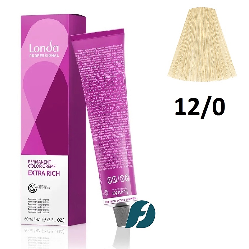 Изображение товара LONDA PROFESSIONAL Стойкая крем-краска для волос Permanent Color 12/0 специальный блонд