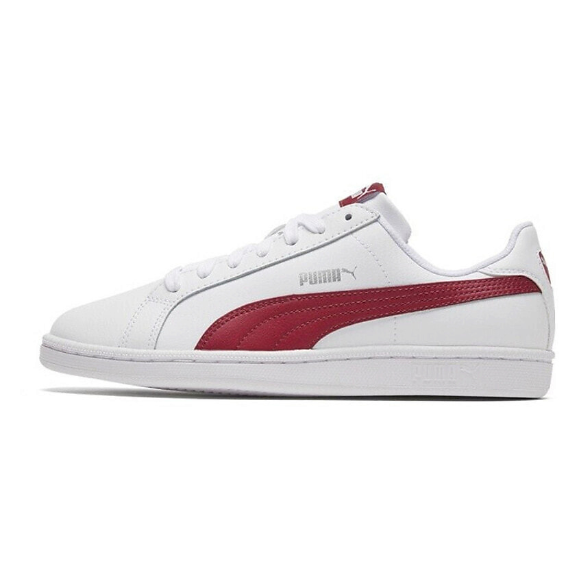 Изображение товара PUMA Smash кроссовки мужские белые с красными вставками MPL388949