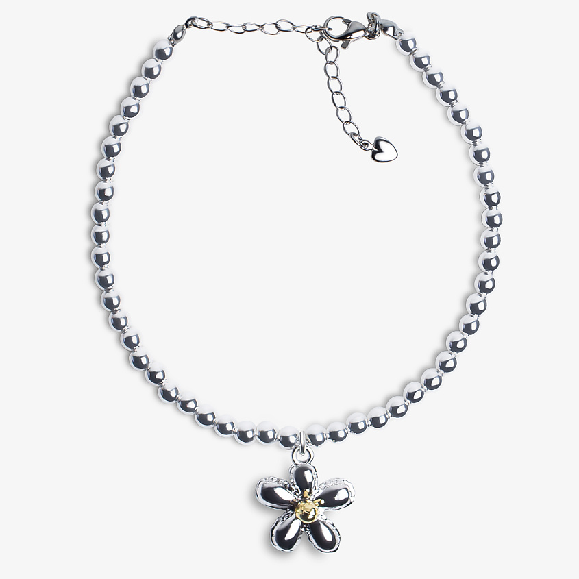 Изображение товара Браслет из гематита с ромашкой HIGHER-AURA женский регулируемый стильный дизайн