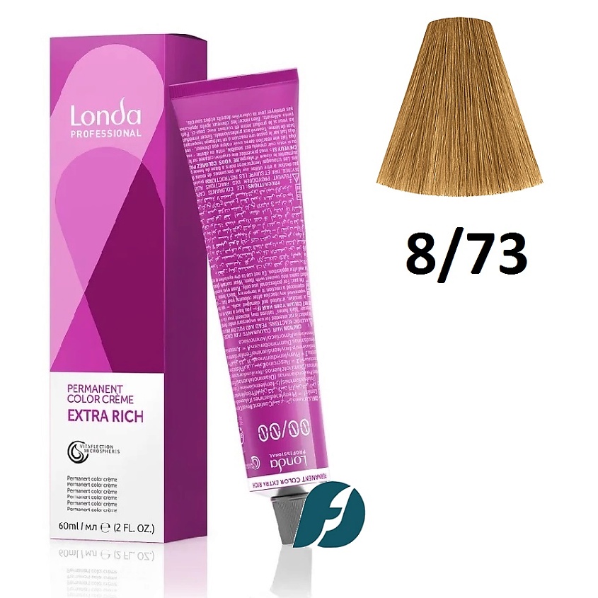 Изображение товара Стойкая крем-краска для волос LONDA PROFESSIONAL Permanent Color 8/73
