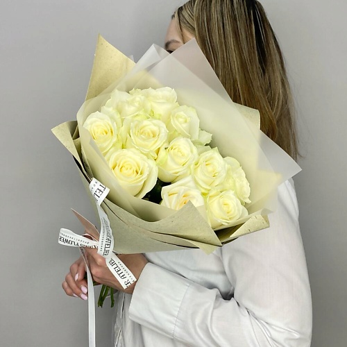 

JULES FLOWER ATELIER 11 белых роз, 11 белых роз