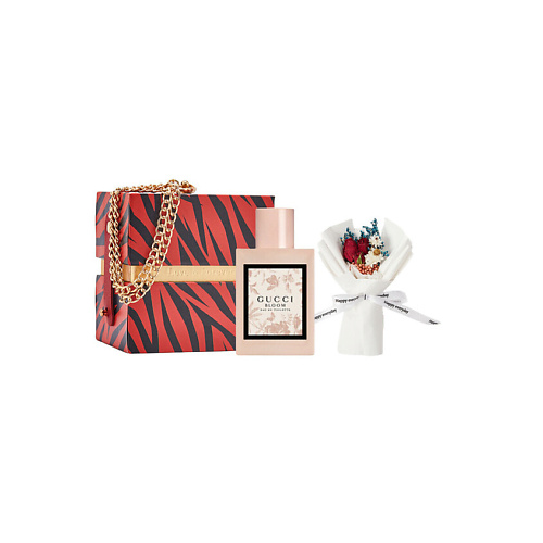 GUCCI Туалетная вода Bloom Eau de Toilette + Подарочная коробка + Букет