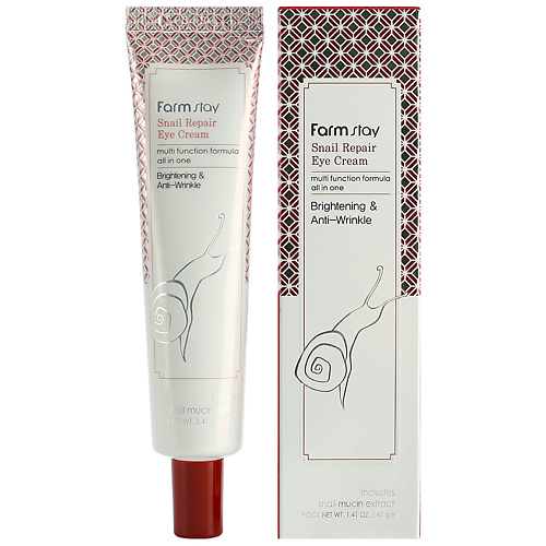 

FARMSTAY Крем для области вокруг глаз восстанавливающий с муцином улитки Snail Repair Eye Cream 40, Крем для области вокруг глаз восстанавливающий с муцином улитки Snail Repair Eye Cream
