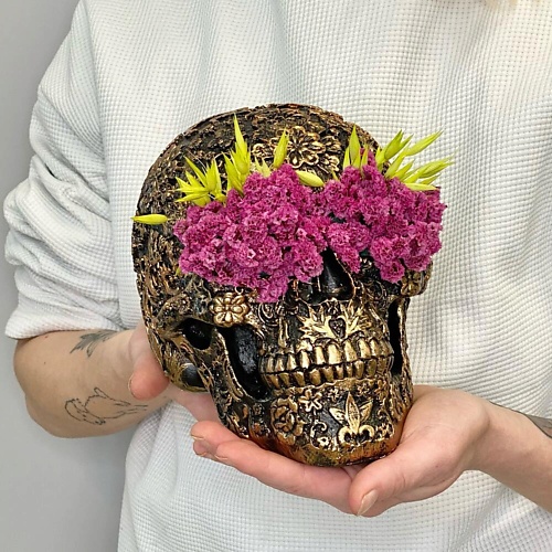 

JULES FLOWER ATELIER Череп в цветах, Череп в цветах