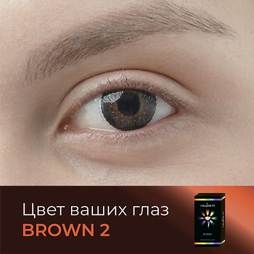 

OKVISION Цветные контактные линзы Fusion Brown (2), Цветные контактные линзы Fusion Brown (2)
