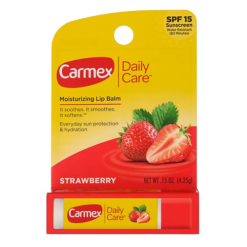

CARMEX Бальзам для губ в стике клубника SPF 15, Бальзам для губ в стике клубника SPF 15