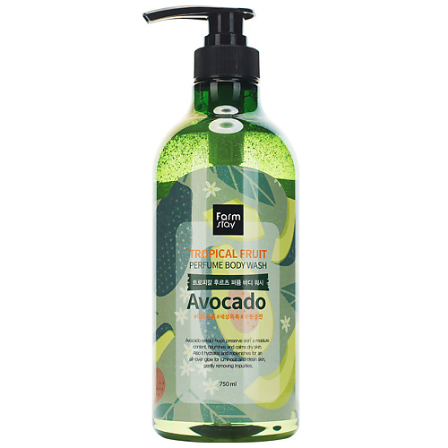 

FARMSTAY Гель для душа с экстрактом авокадо Tropical Fruit Perfume Body Wash 750, Гель для душа с экстрактом авокадо Tropical Fruit Perfume Body Wash