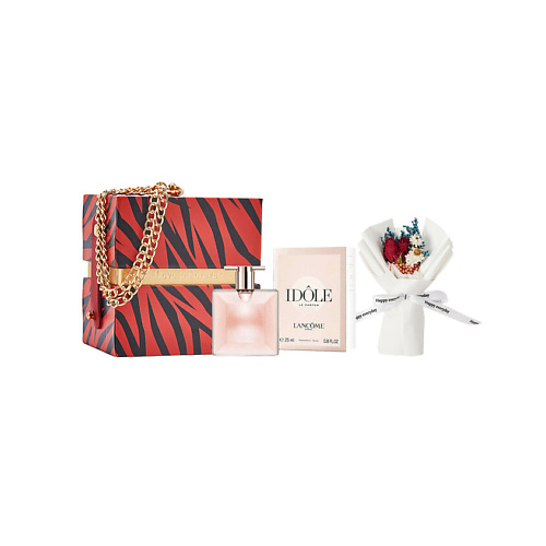 

LANCOME Парфюмерная вода Idôle + подарочная упаковка + Миниатюрный букет, Парфюмерная вода Idôle + подарочная упаковка + Миниатюрный букет