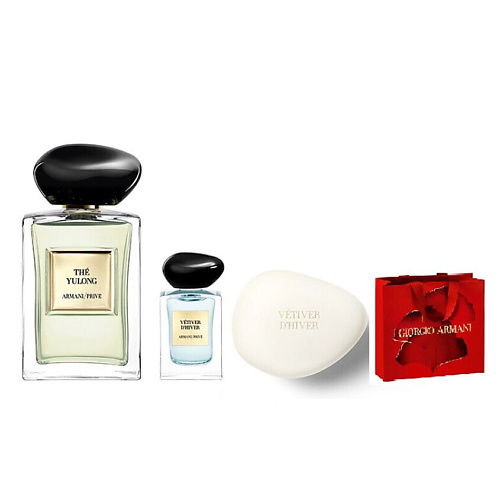 

GIORGIO ARMANI Парфюмерный набор The Yulong+Vetiver d'Hiver +Мыло, Парфюмерный набор The Yulong+Vetiver d'Hiver +Мыло