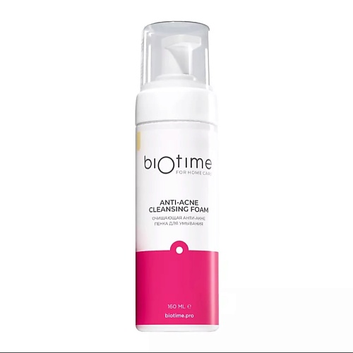

BIOTIME FOR HOME CARE Очищающая пенка для умывания лица от прыщей Anti-acne cleansing foam, Очищающая пенка для умывания лица от прыщей Anti-acne cleansing foam