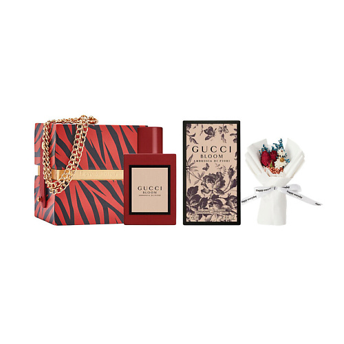 

GUCCI Парфюмерная вода Bloom Ambrosia di Fiori + Подарочная коробка + Букет, Парфюмерная вода Bloom Ambrosia di Fiori + Подарочная коробка + Букет
