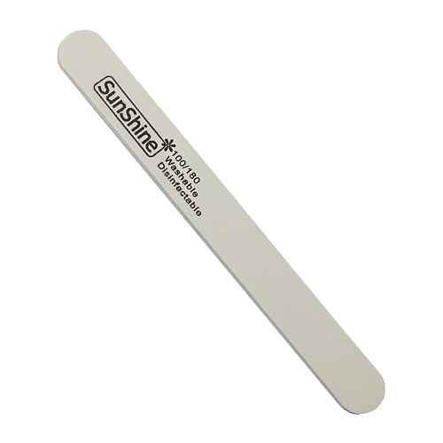 Пилка для ногтей SUNSHINE Набор пилок WHITE прямая 100/180 C4WT