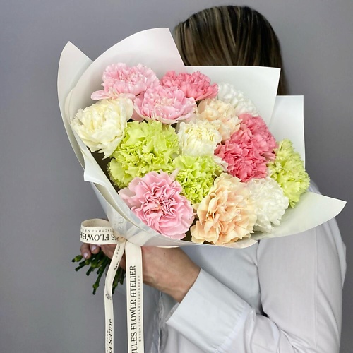 

JULES FLOWER ATELIER «Зефирный» букет из диантусов, «Зефирный» букет из диантусов