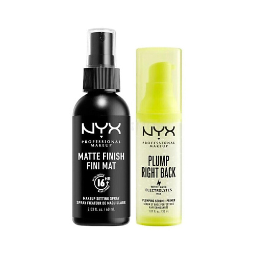 

NYX Professional Makeup NYX PROFESSIONAL MAKEUP Набор: Фиксатор Matte Finish Setting Spray + Сыворотка Plump Right Back, NYX PROFESSIONAL MAKEUP Набор: Фиксатор Matte Finish Setting Spray + Сыворотка Plump Right Back