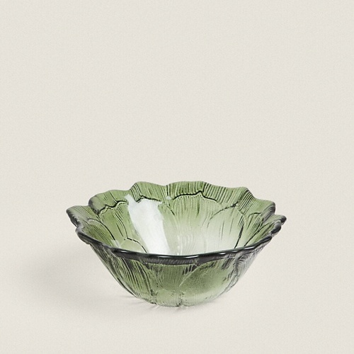 

ZARA HOME Цветочная стеклянная миска 13 x 5, Цветочная стеклянная миска 13 x 5