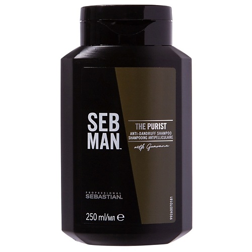 

SEBASTIAN PROFESSIONAL Шампунь для волос мужской против перхоти Seb Man The Purist, Шампунь для волос мужской против перхоти Seb Man The Purist