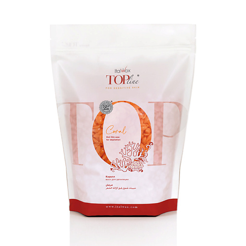 

ITALWAX Воск горячий (пленочный) в гранулах для депиляции Top Line film wax Coral 750.0, Воск горячий (пленочный) в гранулах для депиляции Top Line film wax Coral