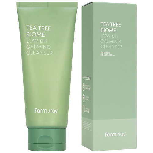

FARMSTAY Пенка для умывания Успокаивающая очищающая c нейтральным pH Tea Tree Biome Low pH Calming Cleanser, Пенка для умывания Успокаивающая очищающая c нейтральным pH Tea Tree Biome Low pH Calming Cleanser