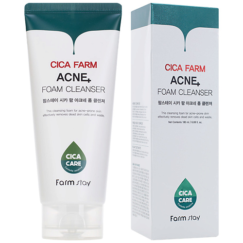 

FARMSTAY Пенка для умывания очищающая с центеллой азиатской Cica Farm Acne Foam Cleanser, Пенка для умывания очищающая с центеллой азиатской Cica Farm Acne Foam Cleanser