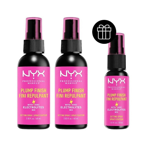 

NYX Professional Makeup NYX PROFESSIONAL MAKEUP Набор спреев для фиксации макияжа Plump Finish Setting Spray Set, NYX PROFESSIONAL MAKEUP Набор спреев для фиксации макияжа Plump Finish Setting Spray Set