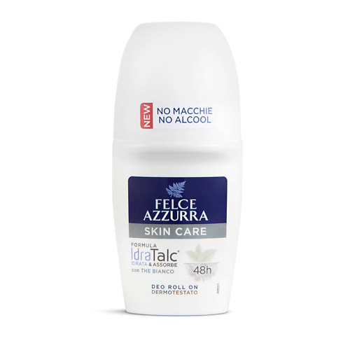 

FELCE AZZURRA Шариковый дезодорант антиперспирант "Уход за кожей" с Белым чаем Skin Care Deo Roll On, Шариковый дезодорант антиперспирант "Уход за кожей" с Белым чаем Skin Care Deo Roll On