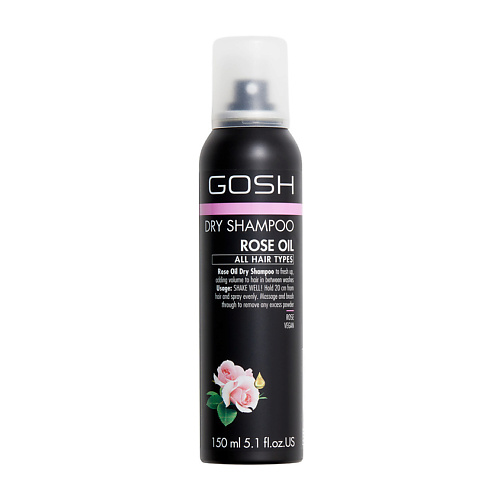 

GOSH Сухой шампунь для волос с розовым маслом Rose Oil, Сухой шампунь для волос с розовым маслом Rose Oil