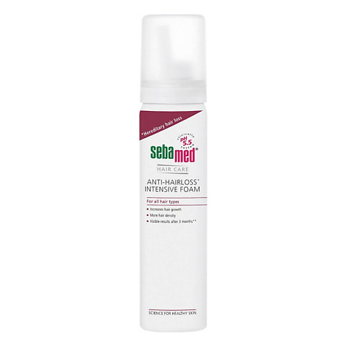 

SEBAMED Пенка для волос против выпадения стимулирующая рост Hair Care Anti-Hairloss Intensive Foam, Пенка для волос против выпадения стимулирующая рост Hair Care Anti-Hairloss Intensive Foam