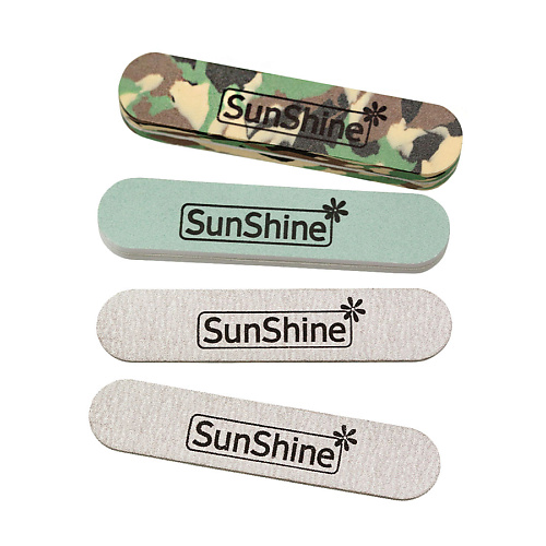 Пилка для ногтей SUNSHINE Набор мини пилок для маникюра и педикюра