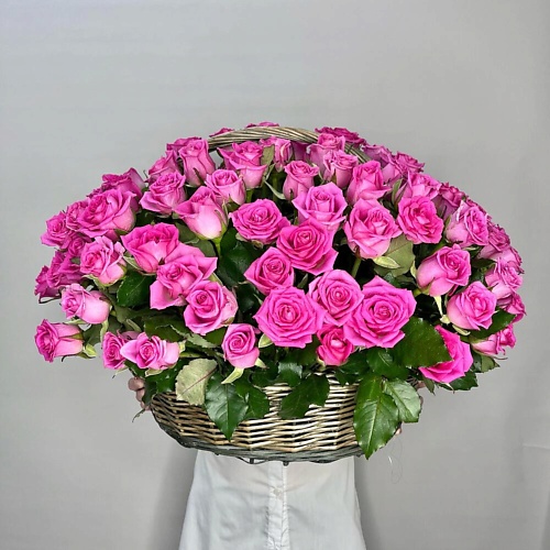 

JULES FLOWER ATELIER Корзина из 101 Розы, Корзина из 101 Розы